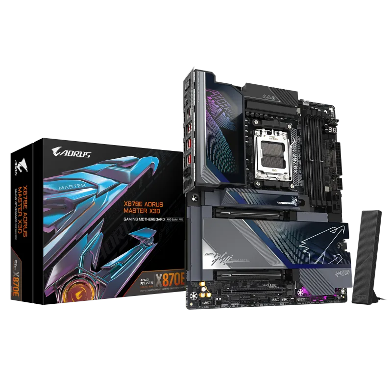 Placa de baza Gigabyte X870E AORUS MASTER X3D, Socket AM5, DDR5, ATX