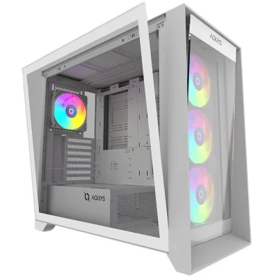 Carcasa AQIRYS XO-1, RGB, Mid Tower, White