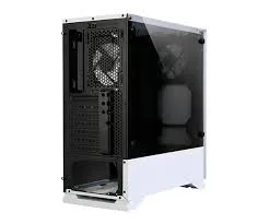 CARCASA Zalman "S5", middle tower, gaming, fara sursa, suporta 8xfan, 2xfan inclus, PSU shroud, USB 3.1 gen1 x 1, USB 2.0 x 2, audio+mic, 7 sloturi expansiune, alb, "S5 WHITE" (timbru verde 0.16lei)