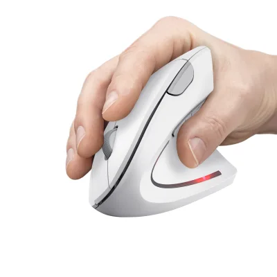 MOUSE Trust VERTO WIRELESS ERGO MOUSE WHT "25132" (timbru verde 0.18 lei)