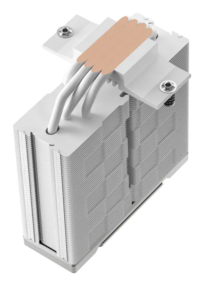 COOLER DeepCool "AK400 G2 WH" skt. Intel si AMD, racire cu aer, vent. 120mm, 2200 rpm, 4 heatpipies, inaltime 156mm, top cover lemn, alb,"R-AK400G2-WHNNMN-GJD"  (timbru verde 0.8 lei)