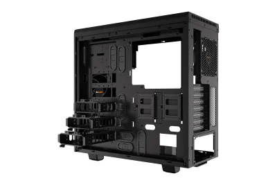 CARCASA be quiet! "PURE BASE 600", Middle Tower, ATX, fara sursa, 2xfan, USB 3.2 gen 1 x 2, audio+mic, PSU shroud, 7 sloturi expansiune, iluminare , argintiu, "BGW21" (timbru verde 0.24lei)