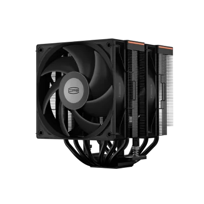 COOLER PCCooler "RT620 Pro Digital ARGB" skt. Intel si AMD, racire cu aer, vent. 2 x 120mm, 500 - 2200 rpm, 6 heatpipes, inaltime 158mm, iluminare ARGB,"RT620Pro Digital BK"  (timbru verde 0.8 lei)