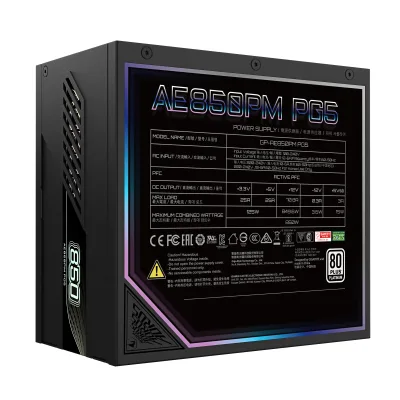 Sursa GIGABYTE GP-AE850PM PG5 "GP-AE850PM PG5" (timbru verde 2 lei)
