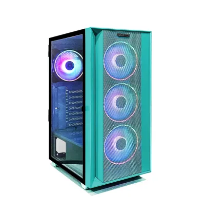 Carcasa PRO GAMING Jungle, RGB, Mid Tower, Verde