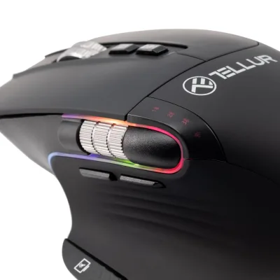 Mouse Gaming Wireless TELLUR Shade, 3200 dpi, Negru