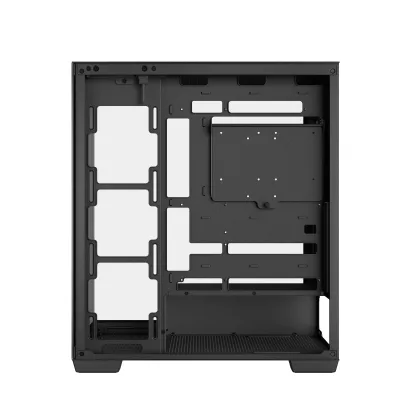 CARCASA DeepCool "CG580", middle tower, gaming, fara sursa, suporta 10xfan, USB 3.2 gen1 x 2, audio+mic, 7 sloturi expansiune, negru, "R-CG580-BKNDA0-G-1"
