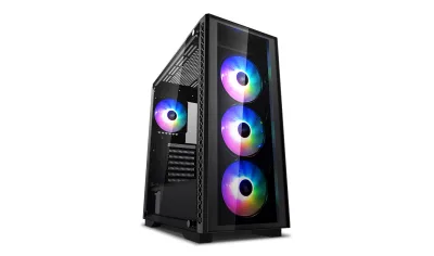 CARCASA DEEPCOOL MATREXX 50 ADD-RGB 4F, Middle Tower E-ATX, fara sursa, sticla securizata, 4xfan, USB 2.0x2, USB 3.0x1, Jack 3.5mmx2, mesh, add RGB "DP-ATX-MATREXX50-AR-4F-NE" (timbru verde 0.32 lei)