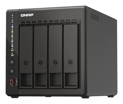 NAS QNAP 453E 4BAY 2.6GHZ TWR SATA, "TS-453E-8G" (timbru verde 11 lei)