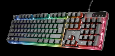 Kit Wired tastatura si mouse Trust GXT 838 Azor, taste numerice, negru