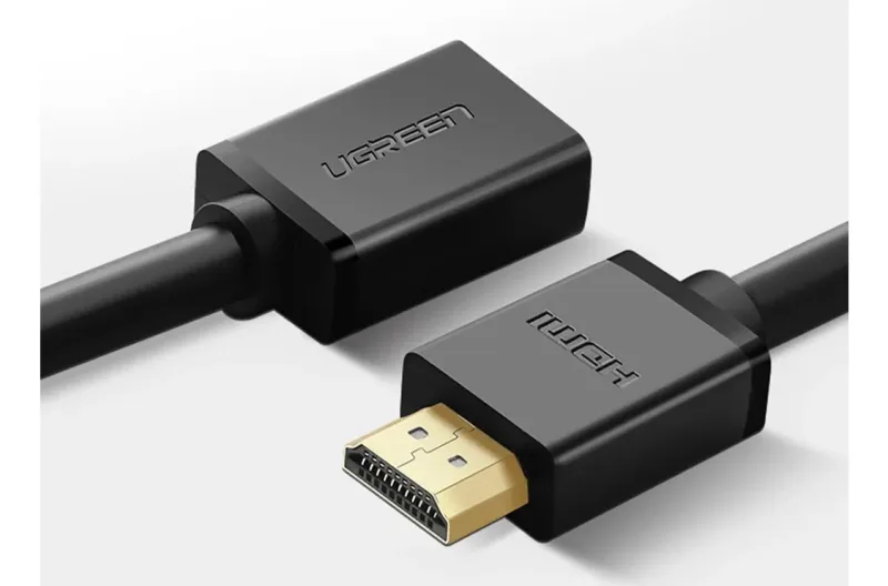 CABLU video prelungitor Ugreen, "HD107" HDMI (T) la HDMI (M), rezolutie maxima 4K UHD (3840 x 2160) la 60 Hz, conectori auriti, 3m, negru "10145" (timbru verde 0.8 lei) - 6957303811458