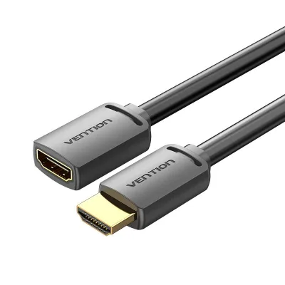 Cablu video prelungitor Vention, HDMI(M) la HDMI(T), 0.5m, rezolutie 4K la 60Hz, negru, "AHCBD" (timbru verde 0.08 lei) - 6922794766846