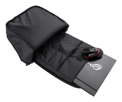 RUCSAC ASUS, pt. notebook de max 17 inch, 1 compartiment, buzunar frontal x 2, , poliester, negru, "90XB04ZN-BBP020"