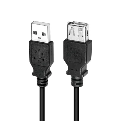 CABLU USB LOGILINK prelungitor, USB 2.0 (T) la USB 2.0 (M), 3m, negru, "CU0011B" (timbru verde 0.18 lei)