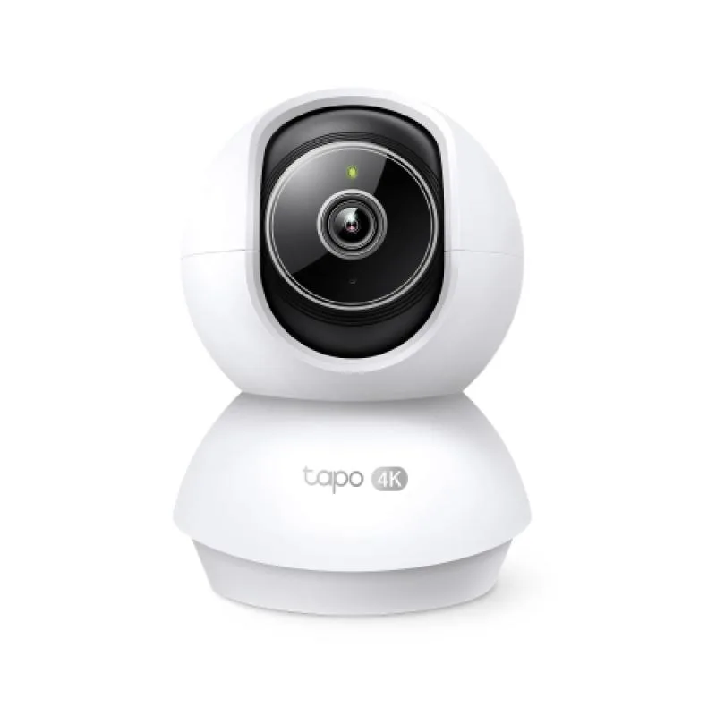 Pan/Tilt AI Home Security Wi-Fi Camera SPEC: 4K 8MP (3840×2160), 2.4 GHz, Horizontal 360º FEATURE: Pan/Tilt, Smart AI Detection and Notifications (motion, people, pets, cars, baby crying, abnormal sound), AI Smart Tracking, Sound and Light Alarm, Remote