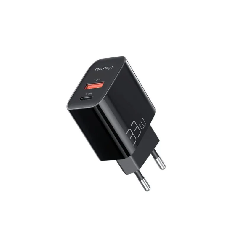 Incarcator Retea McDodo CH-0921, USB A/ USB C, Negru