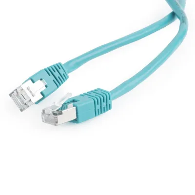 PATCH CORD FTP GEMBIRD Cat5e, cupru-aluminiu, 1 m, verde, AWG26, ecranat "PP22-1M/G" (timbru verde 0.08 lei)