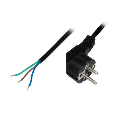 CABLU alimentare LOGILINK 1.8m, intrare Schuko, iesire fire fara conector 3 x 0.75mm2, 10A / 2500W, 1.5m, black, "CP135" (timbru verde 0.18 lei)