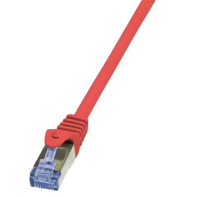 PATCH CORD S/FTP LOGILINK Cat6a, LSZH, cupru, 0.25 m, rosu, AWG26, dublu ecranat "CQ3014S" (timbru verde 0.08 lei)
