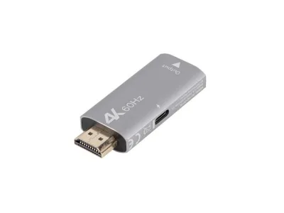 Adaptor HDMI(M)  DisplayPort(F) 4K argintiu