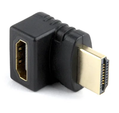 ADAPTOR video GEMBIRD, HDMI (T) la HDMI (M), unghi 270grade sus, conectori auriti, black, "A-HDMI270-FML" (timbru verde 0.08 lei)