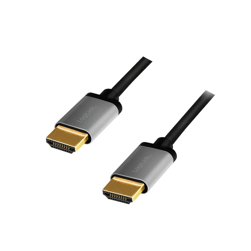 CABLU video Logilink, HDMI (T) la HDMI(T), rezolutie maxima 4K UHD (3840 x 2160) la 60 Hz, conectori auriti, 5m, negru, "CH0013" (timbru verde 0.08 lei)