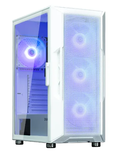 CARCASA Zalman "i3 Neo", middle tower, gaming, fara sursa, suporta 8xfan, 4xfan inclus, USB 3.1 gen1 x 2, USB 2.0x1, audio+mic, 7 sloturi expansiune, alb, "i3 NEO ARGB White" (timbru verde 0.32lei)