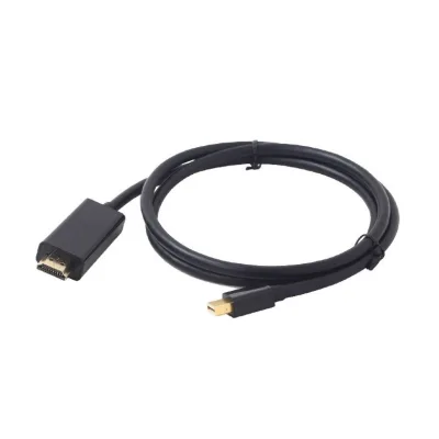 CABLU video GEMBIRD, adaptor Mini-DisplayPort (T) la HDMI (T), 1.8m, rezolutie maxima 4K UHD (3840 x 2160) la 30 Hz, negru, "CC-mDP-HDMI-6" (timbru verde 0.18 lei)