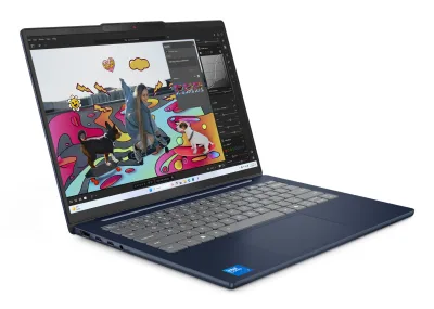 14 IdeaPad Slim 5 14IMH10, WUXGA OLED, Procesor Intel® CoreTM Ultra 5 135H (18M Cache, up to 4.60 GHz), 16GB DDR5, 1TB SSD, Intel Arc, No OS, Cosmic Blue "83V60029RM" (timbru verde 3.5 lei)