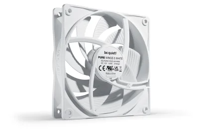 Ventilator be quiet! "PURE WINGS 3 PWM"120mm 2100 rpm, Rifle bearing, 4-pin PWM, alb, "BL111" (timbru verde 0.18 lei)