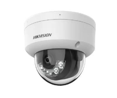 Camera de supraveghere IP Dome 4MP Smart Hybrid Light Hikvision DS-2CD1143G2-LIU(2.8MM), lentila fixa 2.8mm, iluminare min: Color: 0.005 Lux @ (F1.6, AGC ON),B/W: 0 Lux cu IR 30m, microfon incorporat, alarma la evenimente: motion detection, video