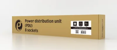 PDU GEMBIRD 1U pt. rack 19 inch, 8 prize Schuko, intrare IEC, max 10 A, on/off, 3 m, "EG-PDU-014-C14" (timbru verde 0.8 lei)