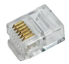 MUFA RJ-45 LOGILINK pt. cablu flat, Cat5e, RJ-45 (T), neecranat, plastic, contacte aurite, 100 buc, "MP0019"