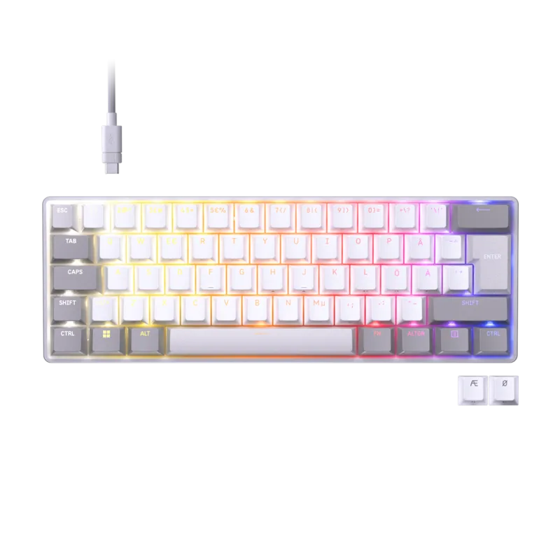 Tastatura Da CORSAIR CLIPPER PRO MINI 60, Nu, Cu fir, Alb