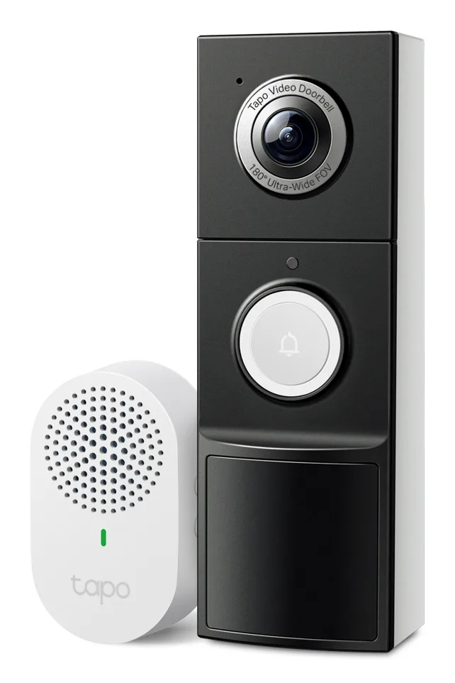 SONERIE VIDEO Smart TP-LINK, rezolutie 2K, 5 Mpix, night vision color, alarma antifurt, IP66, acumulator 10000mAh "Tapo D235" (timbru verde 0.8 lei)
