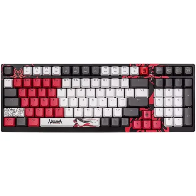 TASTATURA A4TECH - gaming, "Bloody co-branded Naraka", cu fir 1.8m, 106 taste, multimedia , iluminare, USB, negru, "S98" (timbru verde 0.8 lei)