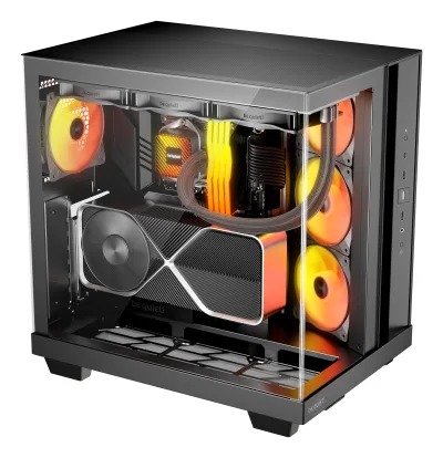 CARCASA be quiet "Light Base 500 LX Black", middle tower, gaming, fara sursa, suporta 10xfan, 4xfan inclus, , USB Type-C x 1, USBx2, audio+mic, 7 sloturi expansiune, negru, "BGW85" (timbru verde 0.32lei)