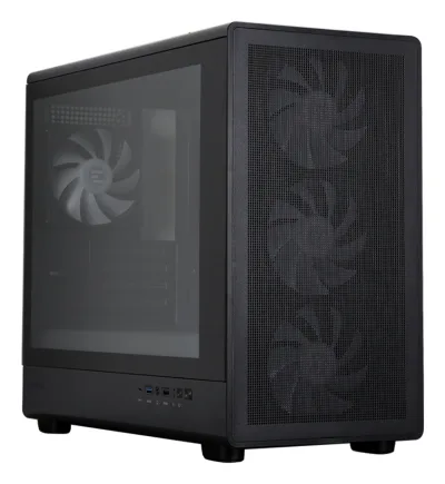 CARCASA Zalman "M5", mini tower, gaming, fara sursa, suporta 12xfan, 4xfan inclus, PSU shroud, afisaj electronic, USB Type-C x 1, USBx2, audio+mic, 4 sloturi expansiune, negru, "M5 Black" (timbru verde 0.32lei)