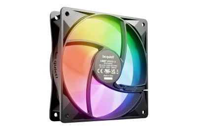 Ventilator be quiet "LIGHT WINGS", 140mm, 1300 rpm, rifle bearing, PWM, ARGB, reversibil, alb, "BL135" (timbru verde 0.18 lei)