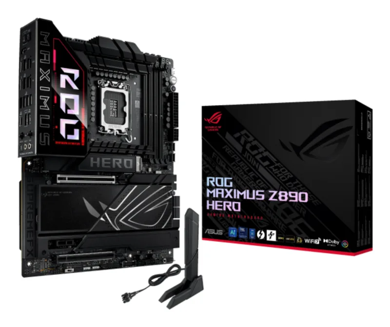 Placa de baza ASUS ROG MAXIMUS Z890 HERO Intel Z890 LGA 1851 (Socket V1) ATX "90MB1ID0-M0EAY0"