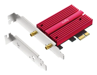 CUDY BE9300  Wi-Fi 7 PCI Express Adapter "WE9300S" (timbru verde 0.8 lei)