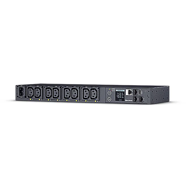 PDU CYBER POWER 1U pt. rack 19 inch, 8 prize IEC, intrare IEC, max 12 A, sistem management, "PDU41004" (timbru verde 0.8 lei)