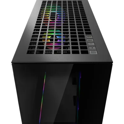 CARCASA Arctic "Xtender Mirror BK", mid tower, max 8xfan, 3xP14 ProR ARGB si 2xP12Pro ARGB instalate, PSU shroud 24 LED ARGB, USB-C x 1, USB 3.2 x 2, audio+mic, 7 sloturi expans, negru, "ACPCC00018A" (timbru verde 0.4lei)
