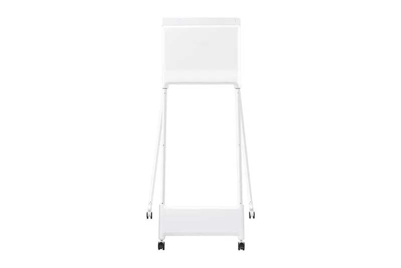 Stand mobil de podea Samsung, compatibil Samsung Flip 55", rotatie 90°, VESA 400x400, dimensiuni 835x1631.1x850.6mm, alb, garantie 3 ani