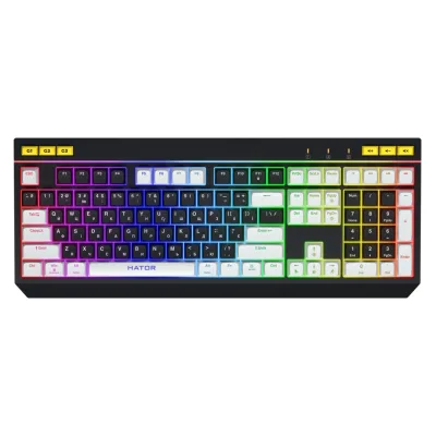 Tastatura Gaming HATOR Icefall, RGB, USB, Negru