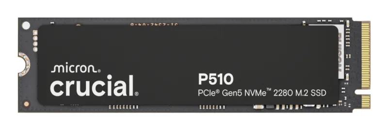 Crucial P510 2TB PCle Gen5 NVMe 2280 M.2 SSD "CT2000P510SSD8"