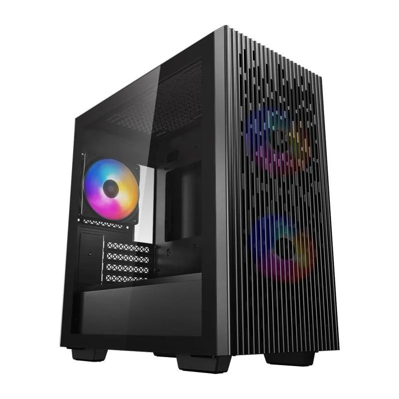 Carcasa DEEPCOOL MATREXX 40 3FS, RGB, Mini Tower, Black