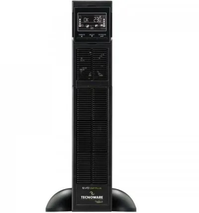 UPS Tecnoware "EVO DSP PLUS", Online, Tower/rack, 1000 W, fara AVR, IEC x 8, display LCD, back-up 11 - 20 min. "FGCEDP1202RTIEC" (timbru verde 11 lei)