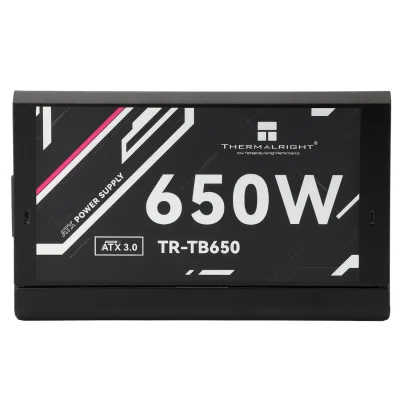 SURSA Thermalright "TB650", 650W,  certificare 80 Plus Gold, full modular, DC to DC,  fan 120mm, negru, "TR-TB650" (timbru verde 2 lei)
