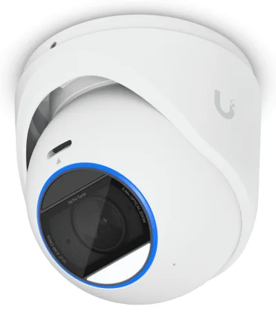 Ubiquiti UVC-G6-Pro-Turret-W All-weather tamper-resistant 4K PoE+ camera with a Multi-TOPS AI engine, 2.36x optical zoom, and a large 1/1.2" CMOS sensor "UVC-G6-PRO-TURRET-W" (timbru verde 0.8 lei)